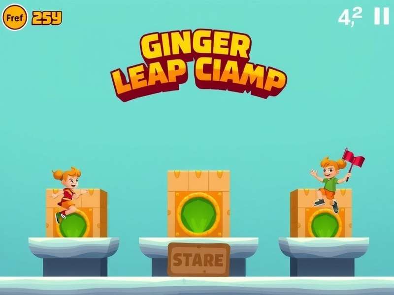 Ginger Leap Champ tournament with players competing on stage